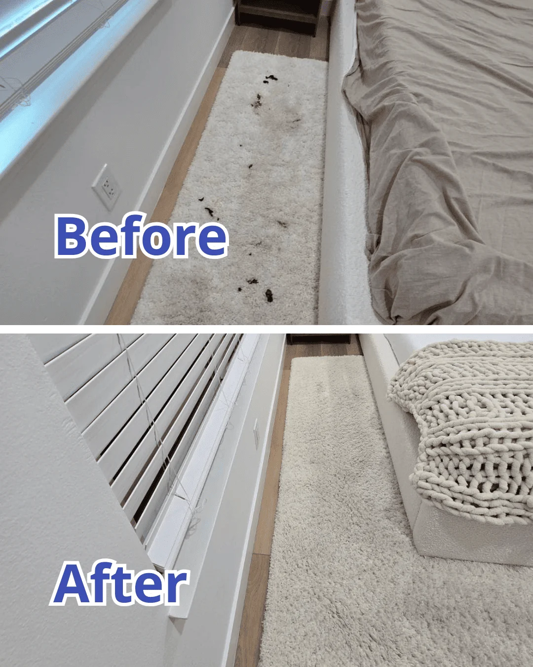 Before and after house cleaning result in Orange County